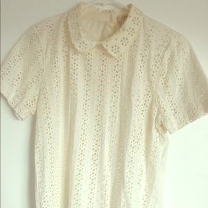 J. Crew eyelet top